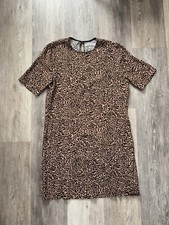 Reformation Beth Bengal Leopard Print Shirt Mini Dress Size S