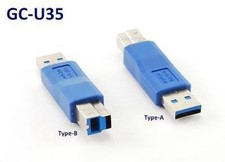 USB 3.0 Type-A Male to Type-B Male Gender Changer Adapter CablesOnline GC-U35