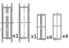 Image of FAI BM1055-STD CRANKSHAFT BEARING FOR MERCEDES SAME DAY DISPATCH