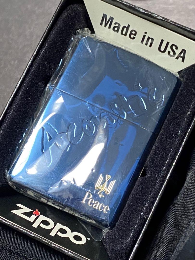 zippo peace Zippo Peace ブルーチタン 懸賞商品 2001年製Amazon | zippo