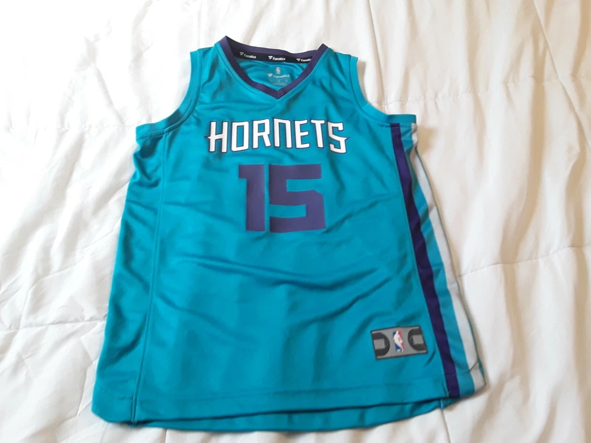 Fanatics Charlotte Hornets Kemba Walker 15 NBA Jersey Boys Size