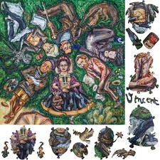 Wooden Jigsaw Puzzles for Adults by FoxSmartBox - 270 Pieces - Six Geniuses