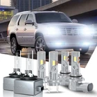 For Cadillac Escalade 2007-2014 10000K LED Headlight Hi/Lo Beam Fog Light Bulbs