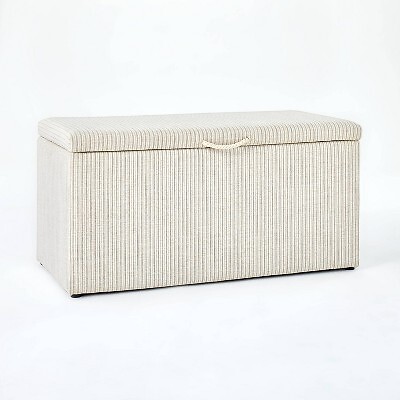 Lynwood Storage Bench Tan Striped - Threshold designed with Studio McGee