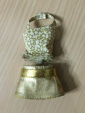 Barbie My Scene Club Disco Chelsea Doll  s Star Outfit Golden Belted Skirt Rare