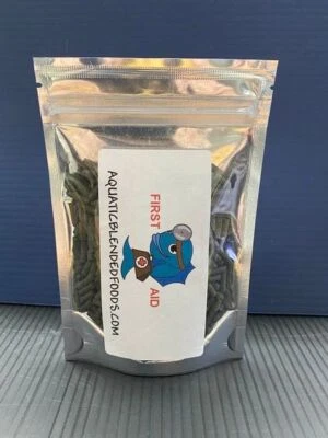 AQUATICBLENDEDFOODS ABF 2oz MEDICATED FISH STICK /FLAKE FISH FOOD -WITH GARLIC, OSCAR, DISCUS ABF309