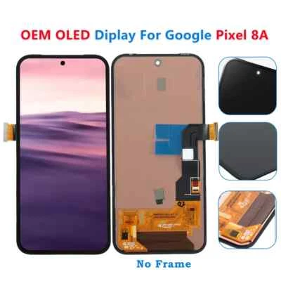 META MOBILES Für Google Pixel 8a Display OLED LCD ohne Rahmen Ersatzteil Reparatur Schwarz