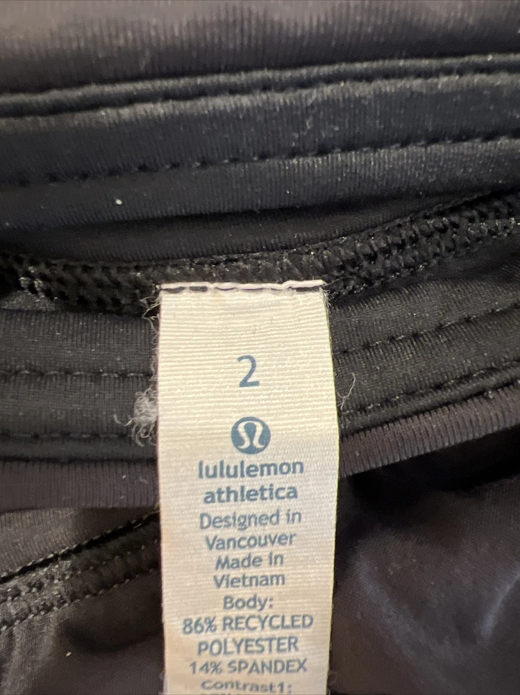 Lululemon Black Tennis Skirt Size 2 Pickleball Athletic Worn Once Lululemon Black Tennis Skirt Size 2 Pickleball Athletic Worn Once
