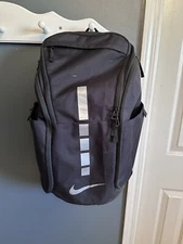 Nike Hoops ELITE Pro Backpack Black Metallic Silver.