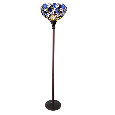 crystal torchiere floor lamp