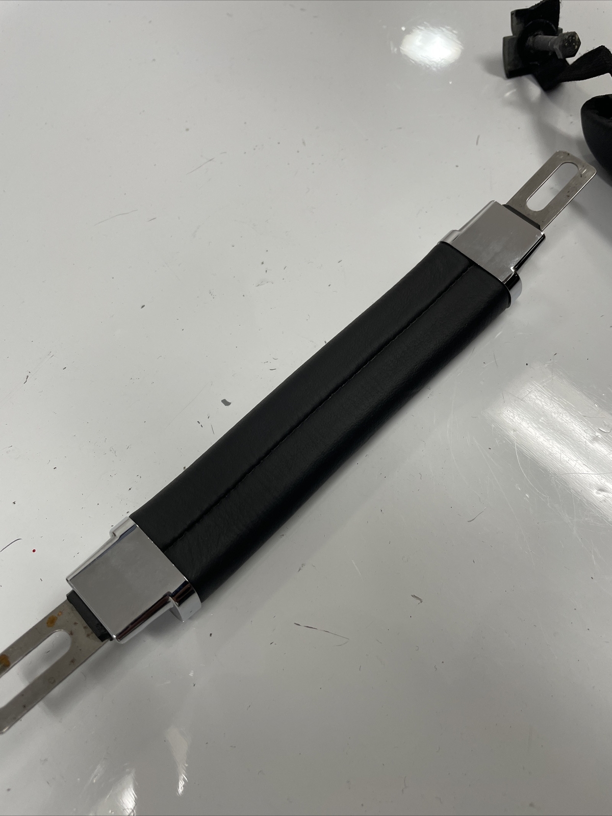 2014 Bentley Continental Flying Spur OEM Black Leather Roof Grab Handle 2014-18