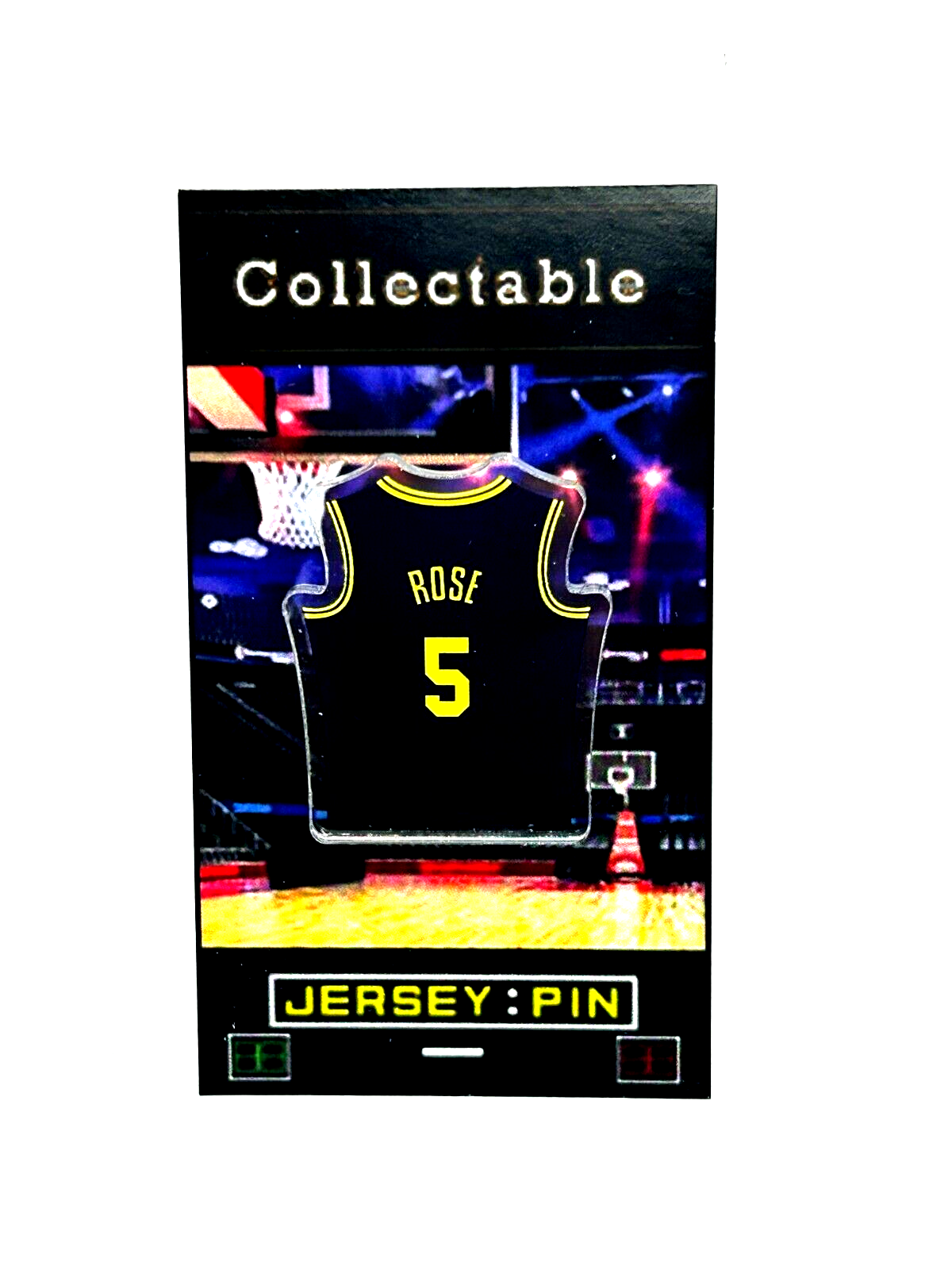 Michigan Wolverines Jalen Rose jersey lapel pin-Fab 5 Classic RETRO Collectible