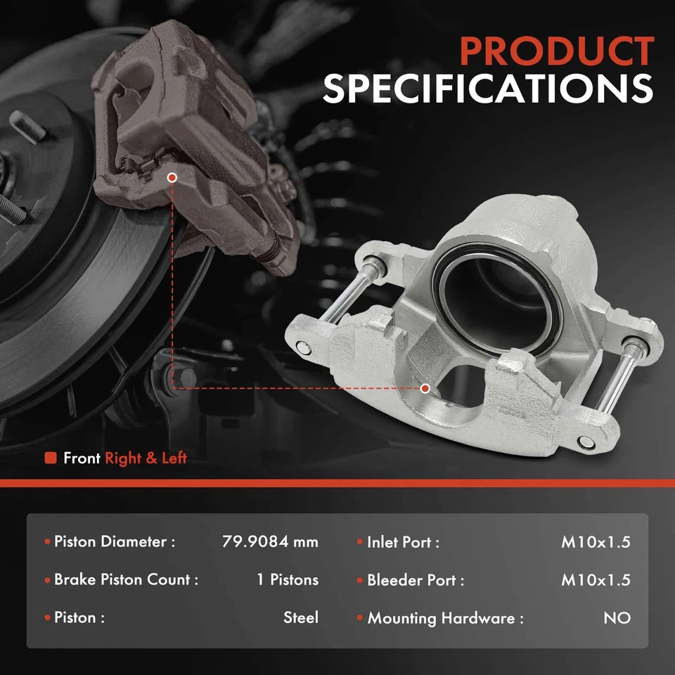 2x Brake Caliper for Chevy C10 C20 K10 Suburban GMC C2500 C3500 Front LH & RH - Image 2 of 4