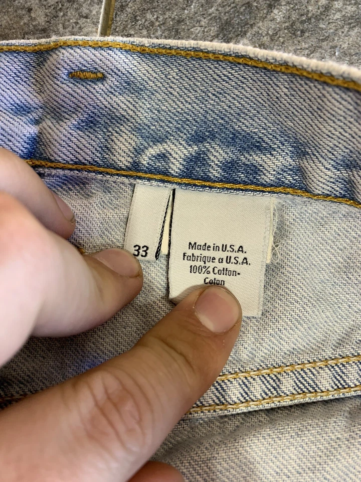 Винтаж Calvin Klein Carpenter Джинсовые шорты мужские 33 США белый - Изображение 2 из 4