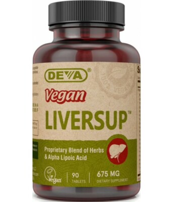 DEVA Liversup Liver Support Milk Thistle, Alpha Lipoic Acid 90Tabs - EXP 03/2027