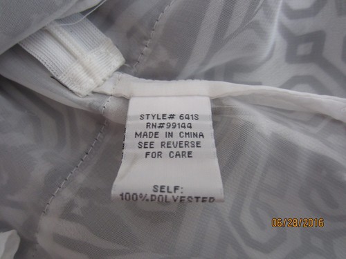 NWT Lapis Cami Blouse Size M Black White Ruffle Tiered Beaded Spaghetti Straps - Picture 7 of 7