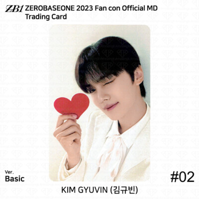 ZEROBASEONE ZB1 2023 Fan Con Official MD Trading Card ZEROBASEONE ZB1 2023 Fan Con Official MD Trading Card