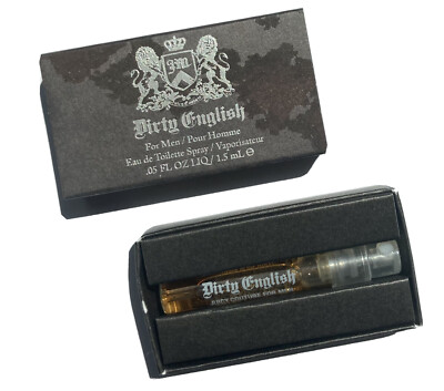 Juicy Couture DIRTY ENGLISH 0.05 oz 1.5 ml EDT Spray Mini/Travel Boxed Sample