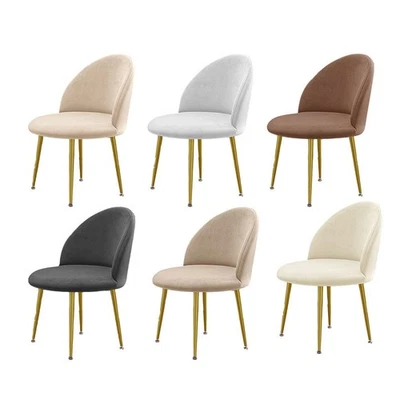 Housse de chaise de salle à manger imperméable en velours renard argenté faci - Photo 1/4