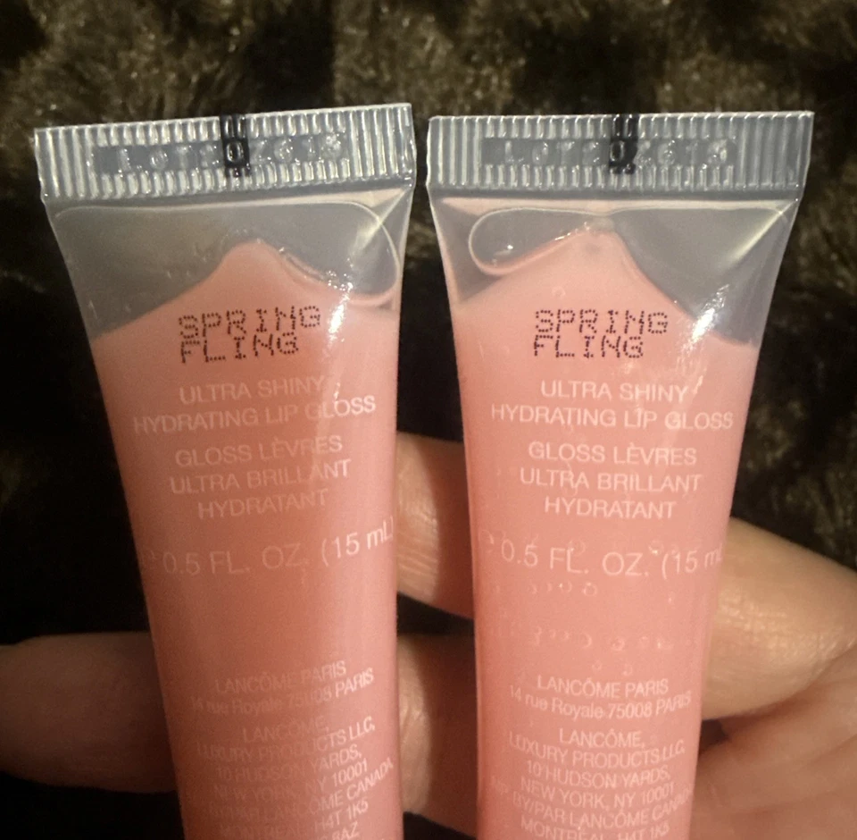 2 X Lancome Juicy Tubes In Spring Fling .5 Oz /15 Ml EACH TUBE ( FRESH ) - Image 3 of 3