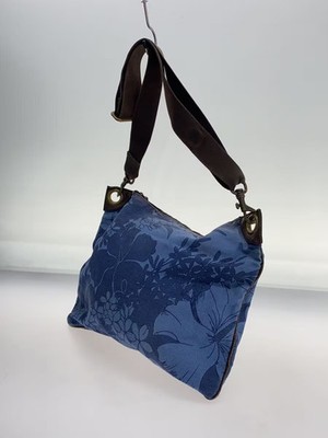 MIU MIU Archive 2003SS Messenger Bag Blue Nylon Floral Shoulder