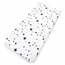 Kinderbettlaken 90x40 cm Baumwolle mit Gummizug Sterne