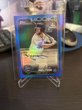 2024 Topps Pro Debut Auto Autograph Jacob Melton Blue SN /150 Rays Astros