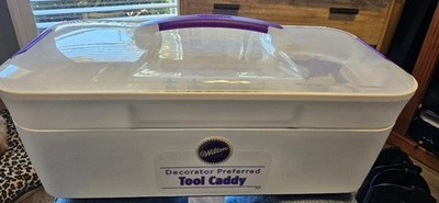 Wilton Decorator Preferred Cake Decorating Tool Caddy Handheld Purple White
