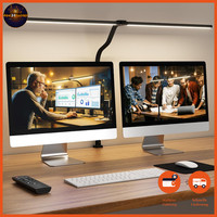 Schreibtischlampe Led Dimmbar 24W 80Cm Klemmbar Schwarz Augenschutz