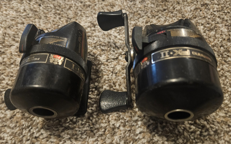 Vintage SHIMANO FX Spin Casting Reels An FX-1  And  FX-II