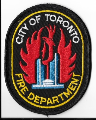 Toronto Fire Department, Canada Shoulder Patch V1