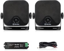 Herdio 4 Inches Heavy Duty Waterproof Boat Marine Bluetooth Speakers Surface