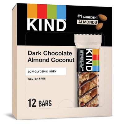 KIND DARK CHOCOLATE ALMOND COCONUT Gluten Free Bars (Box Of 12)