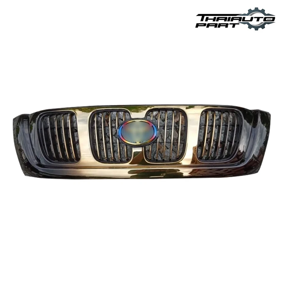 Front Grill Grille Black Gold For Toyota Hilux Sport Rider D4D Pickup 2001-2004 - Изображение 2 из 4