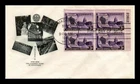 DR JIM STAMPS US COVER WISCONSIN CENTENNIAL FDC SCOTT 957 PLATE BLOCK