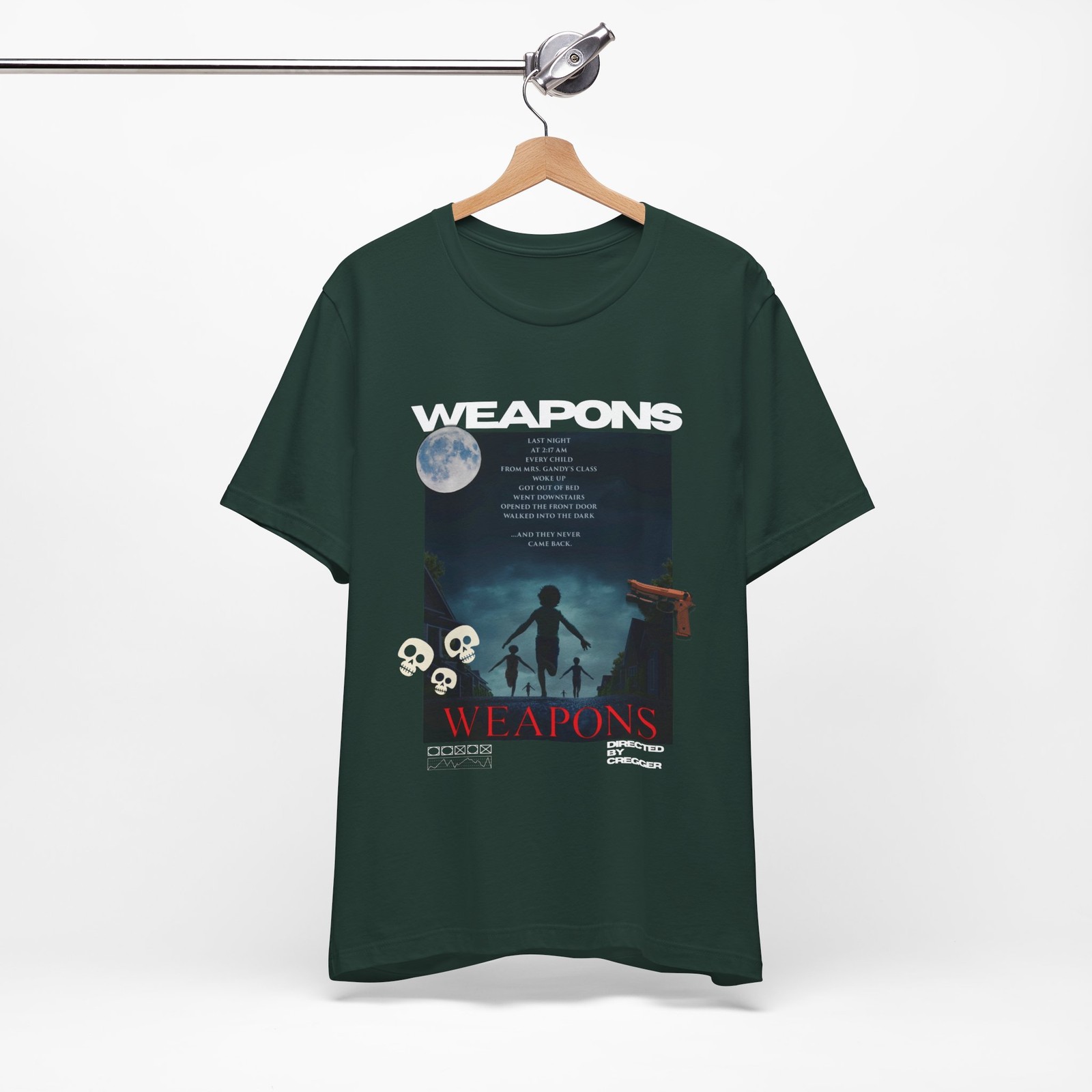 Trendy WEAPONS Movie 2025 Tee, Unisex Graphic T-Shirt, Movie Tee, Short Sleeve