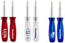 Destornillador Multi-Bit Greatneck America 250, 6 en 1 Phillips Ranurado Plano EE. UU.