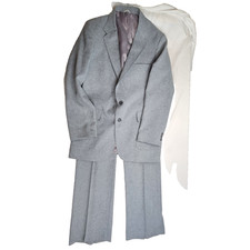 Vintage 70s Levi  s Action Suit Mens 42L Two Piece Gray STA-PRESST