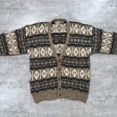 Y2K Cristopher Hayes Cardigan Wool Cream Knitted Sweater