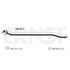 ERNST Abgasrohr Hosenrohr mitte passend für Ford Kuga I 309431