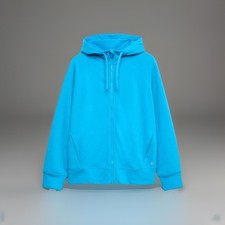 M S Goodmove Women Blue Cotton Long sleeved Hoodie size M