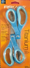Fiskars 154090-1004 8" Everyday Titanium Scissors 2 Pack RANDOM COLORS 