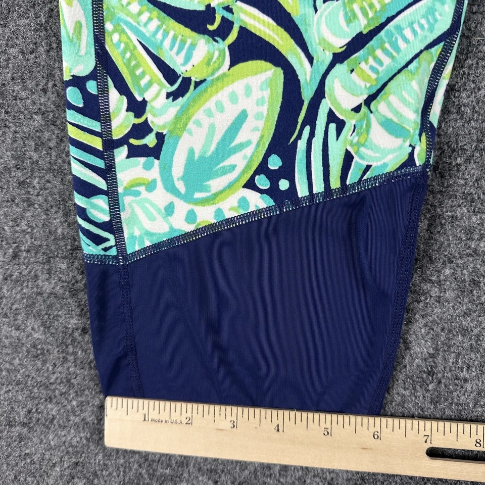 Pantalones de lujo Lilly Pulitzer para mujer XL recortados atléticos leggings estampado de hojas Foto 4 de 4