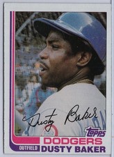 1982 Topps #375 Dusty Baker in EXMT Condition Dodgers