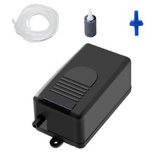AQUANEAT Aquarium Air Pump for Small Fish Tank up to 10 10 gal, Balck