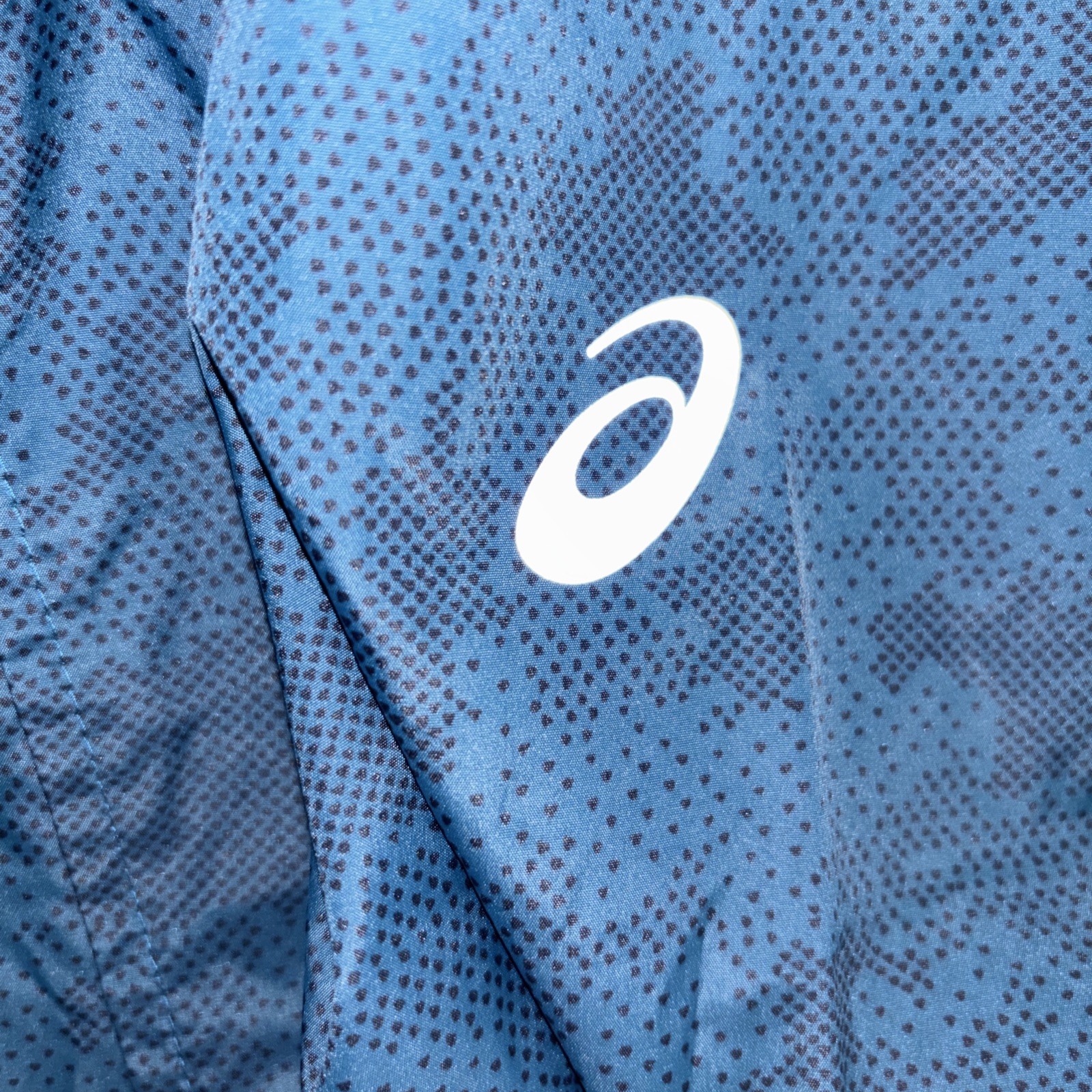 ASICS Navy Hooded Softshell Packable Jacket Full … - image 3