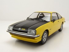 Opel Manta B GT/E 1975 gelb schwarz Modellauto 1:18 MCG