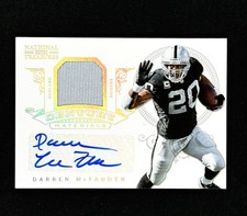 Darren McFadden 2012 Panini National Treasures #49 Century Material Auto 1/15