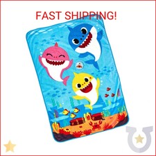 Baby Shark Musical Warm, Plush, Throw Blanket That Plays The Baby Shark Theme So