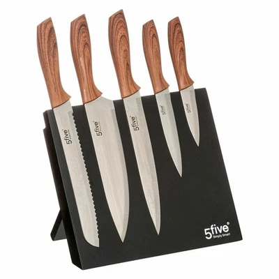 5five Simply Smart Magnet-Messerblock bestückt 6-tlg., mit Messern, MDF, Stahl - Bild 1 von 4